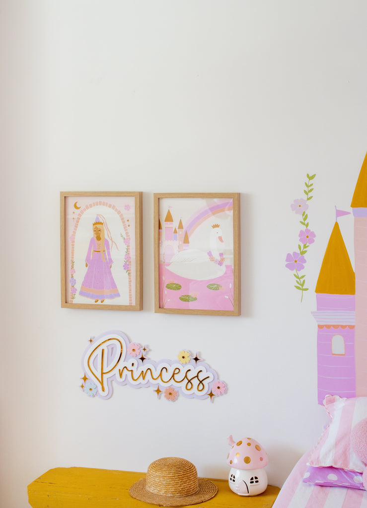 Triple Layer Princess | Custom Acrylic Name Acrylic Name Letterly Australia 