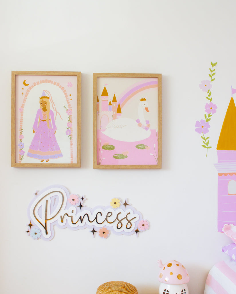 Triple Layer Princess | Custom Acrylic Name Acrylic Name Letterly Australia 