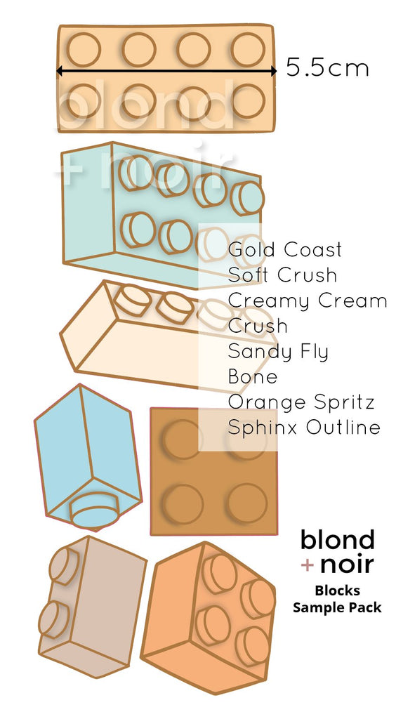 Über Blocks | Wall Decals Wall Decals Blond + Noir 