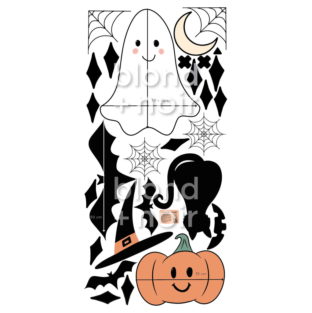 Über Mixed Halloween | Halloween Wall Decals Wall Decals Blond + Noir 