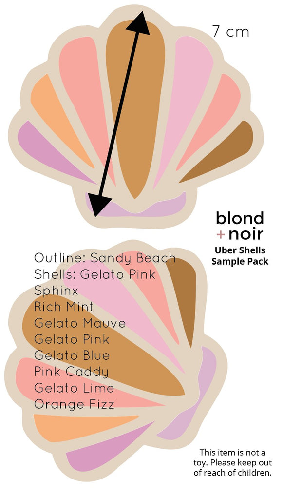 Über shells | Wall Decals Wall Decals Blond + Noir 