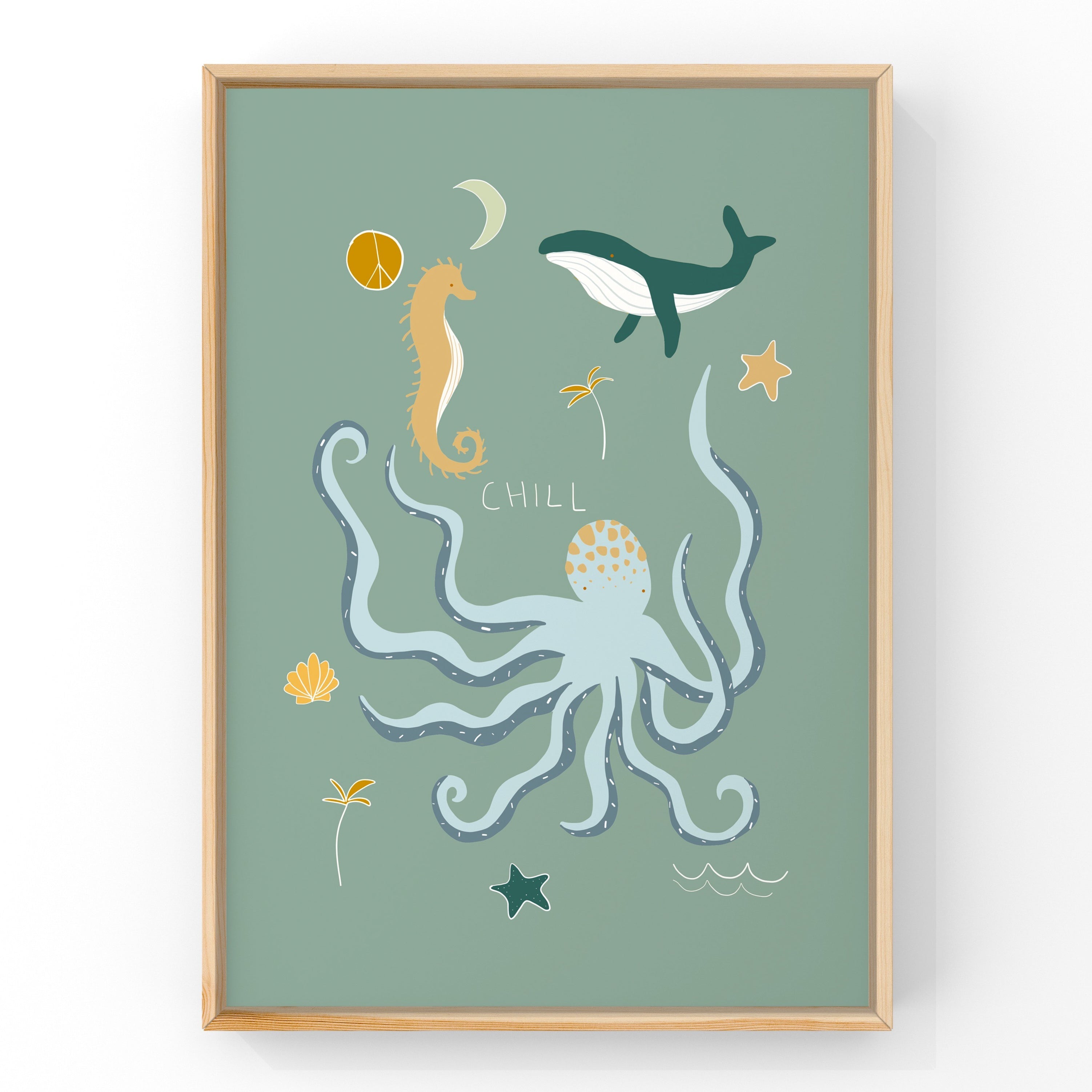 Under the Sea (Teal) by Little Peach Pip Art Print – Blond Noir