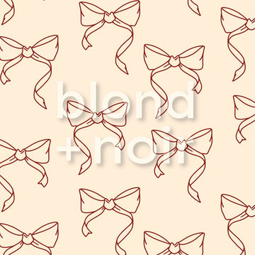 Vintage Bows | Full & Half Wall Wallpaper Wallpaper Blond + Noir 