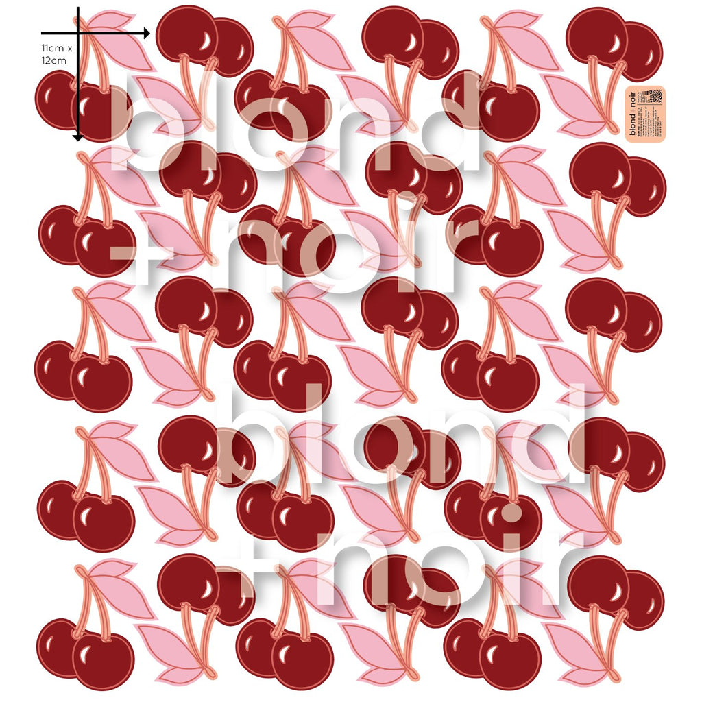 Vintage Cherries | Wall Decals | Kids Party Decor Wall Decals Blond + Noir 