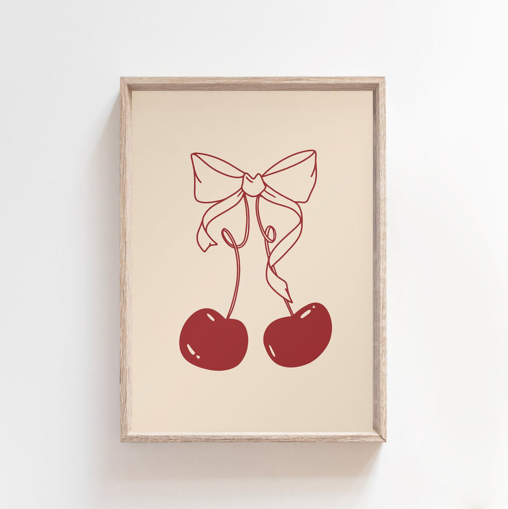 Vintage Cherry Love | Art Print Art Prints Blond + Noir 