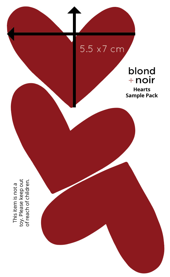 Vintage Hearts | Wall Decals Wall Decals Blond + Noir 