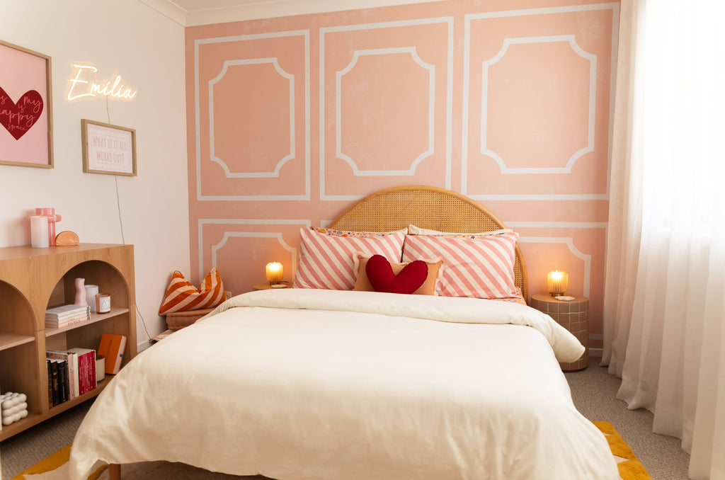 Vintage Panels | Full & Half Wall Wallpaper Wallpaper Blond + Noir 