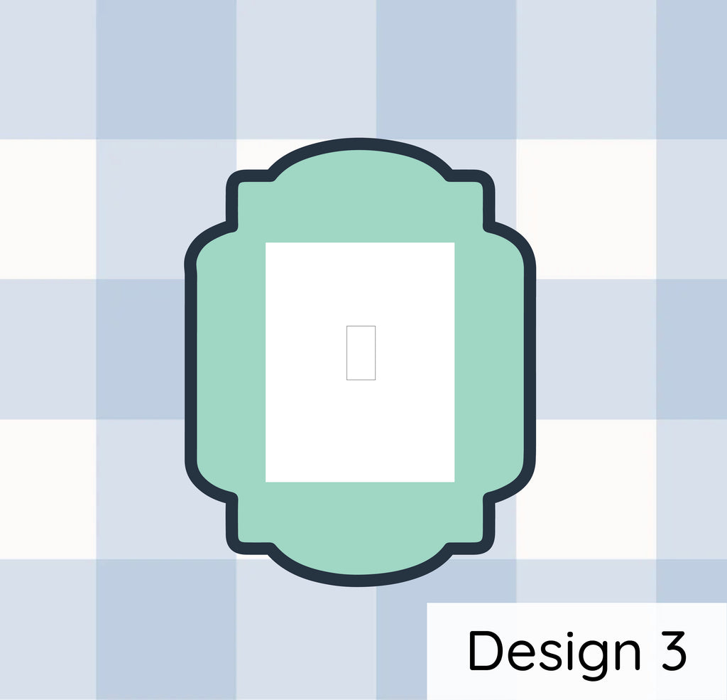 Vintage Rectangle Light Switch Surround Acrylic Name Letterly Australia 