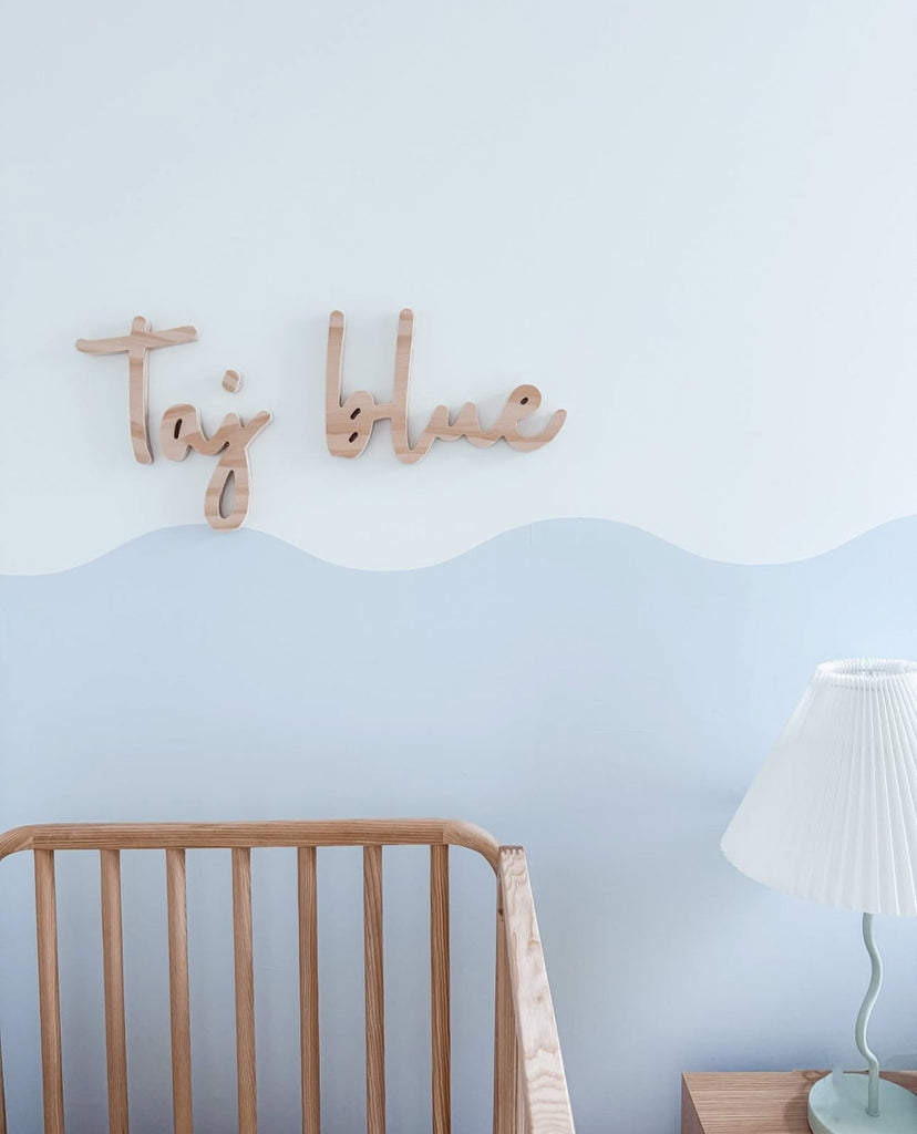 Wavey | Half Wall Wallpaper Wallpaper Blond + Noir 