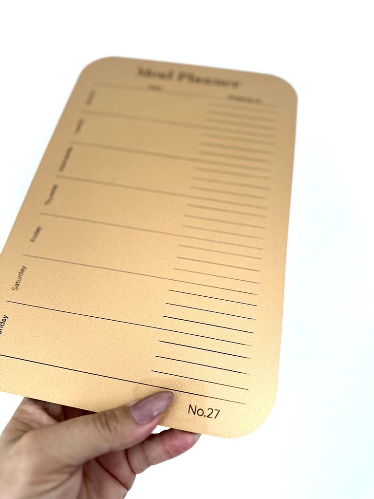 Weekly Meal Prep | Shopping Planner Acrylic Name Letterly Australia 