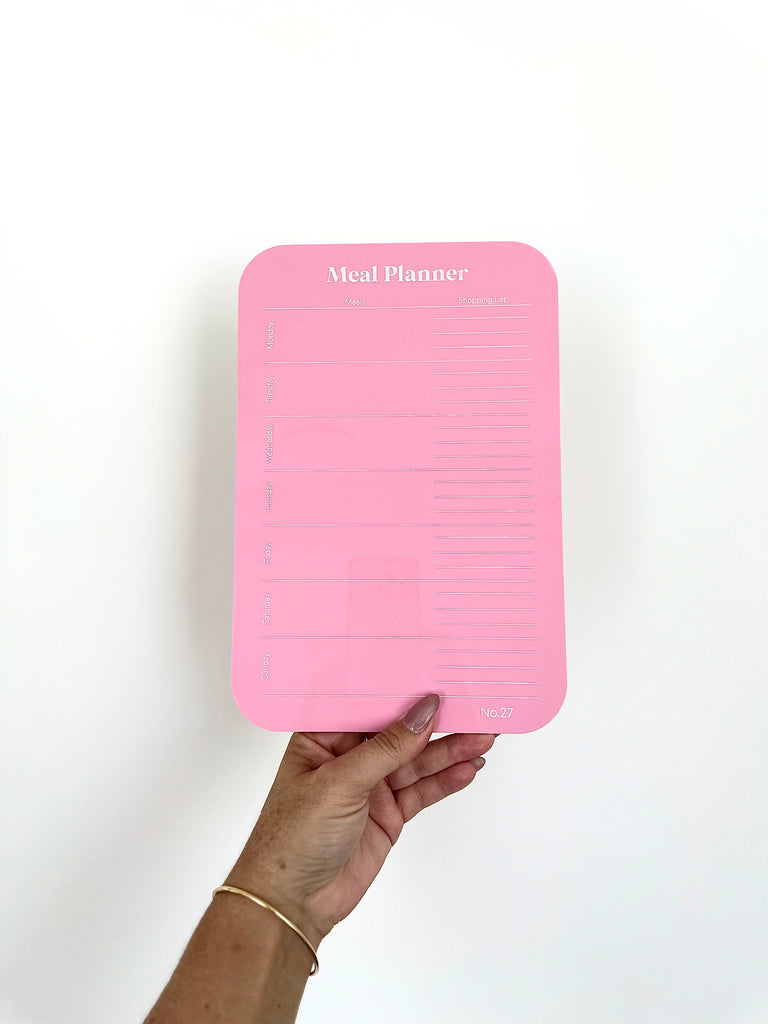 Weekly Meal Prep | Shopping Planner Acrylic Name Letterly Australia 