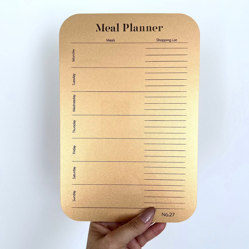 Weekly Meal Prep | Shopping Planner Acrylic Name Letterly Australia 