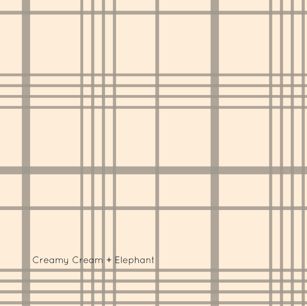 Western Gingham | Full & Half Wall Wallpaper Wallpaper Blond + Noir 