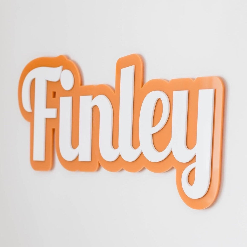 3D Layered Acrylic Name Acrylic Name Letterly Australia 