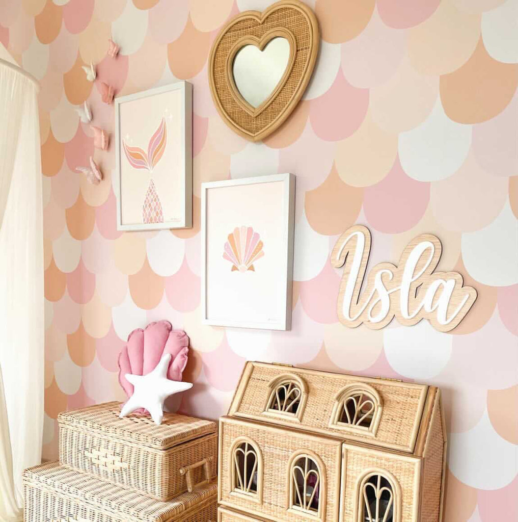 3D Layered Wood & Acrylic Name Acrylic Name Letterly Australia 