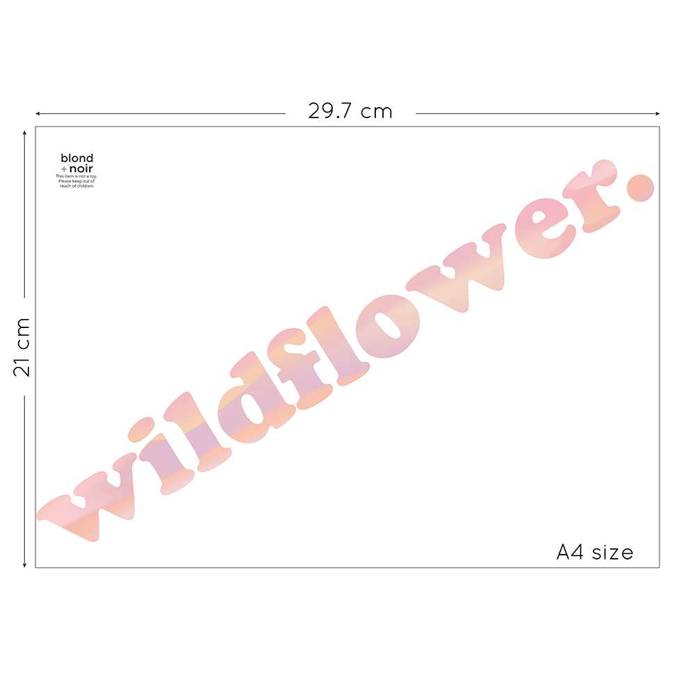 Aura: Custom Name or Quote | Removable PhotoTex Wall Decals Wall Decals Blond + Noir 