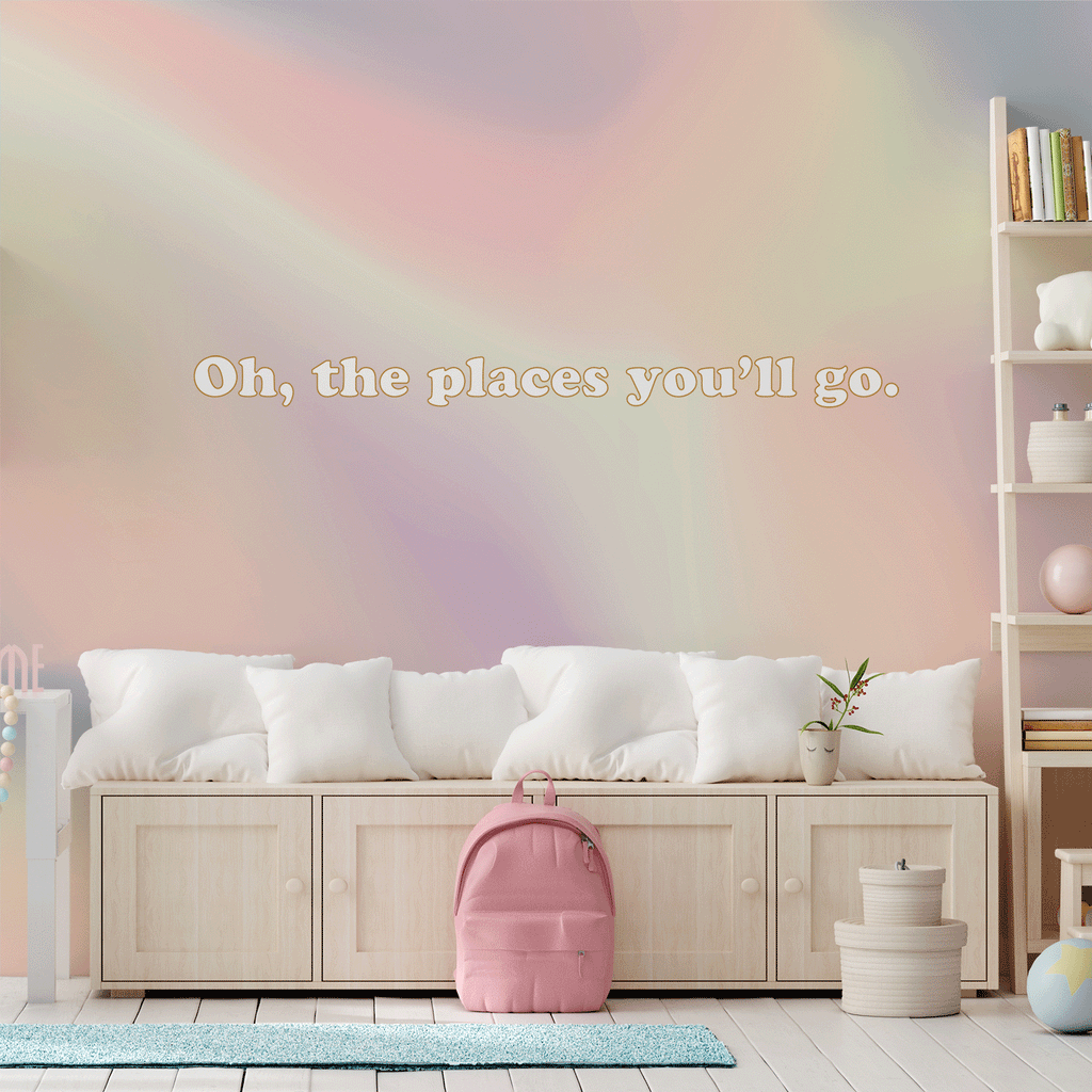 Aura: Custom Name or Quote | Removable PhotoTex Wall Decals Wall Decals Blond + Noir 