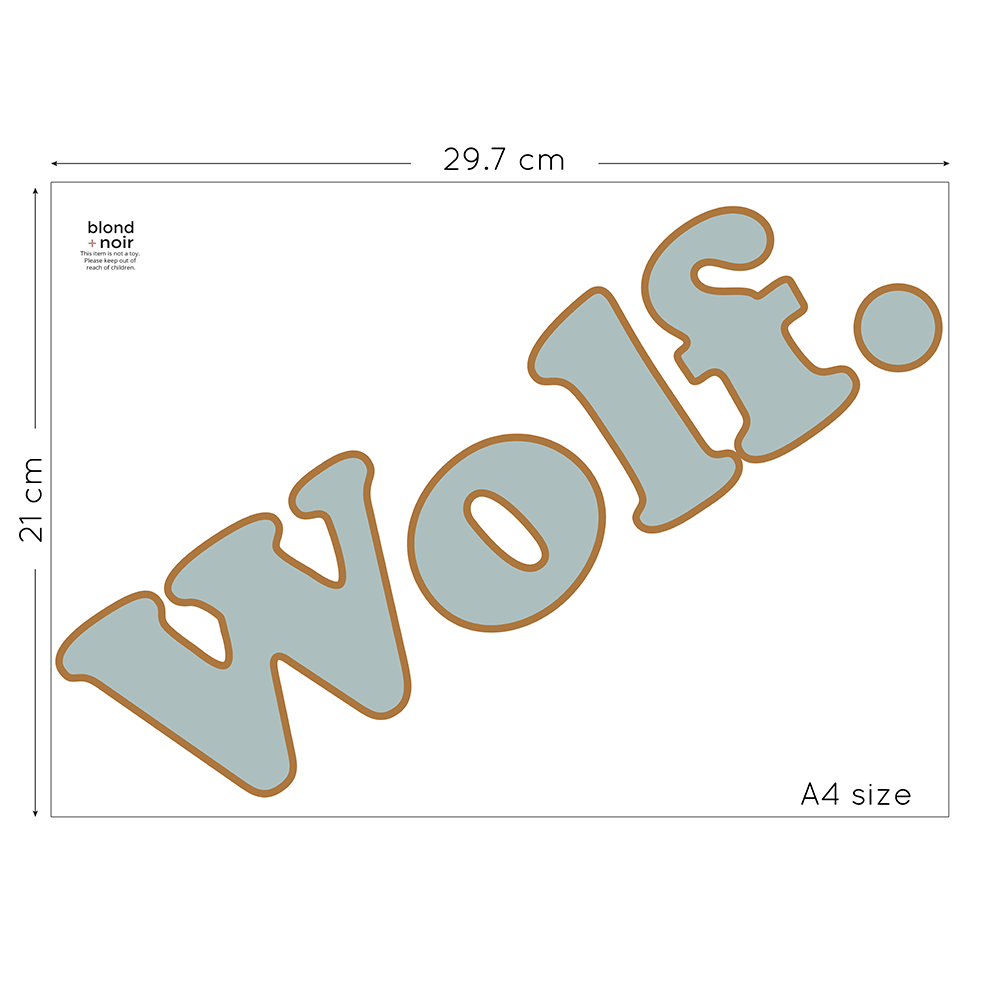 Aura: Custom Name or Quote | Removable PhotoTex Wall Decals Wall Decals Blond + Noir 