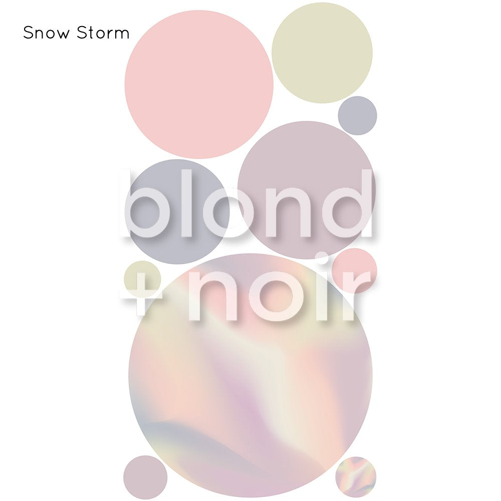 Aura Über Circles | Removable PhotoTex Wall Decals Wall Decals Blond + Noir 