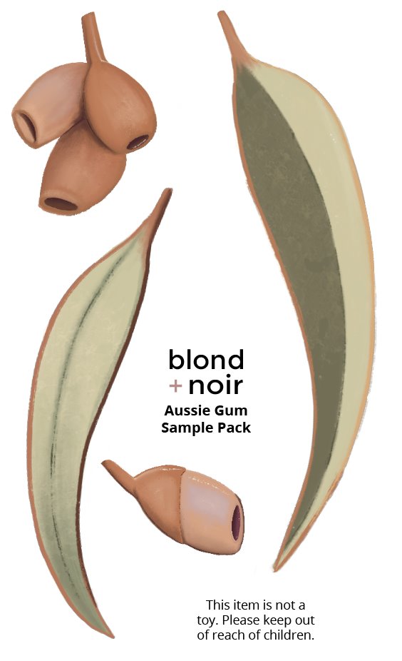 Aussie Gum Leaves | Removable Fabric Wall Decals Wall Decals Blond + Noir 