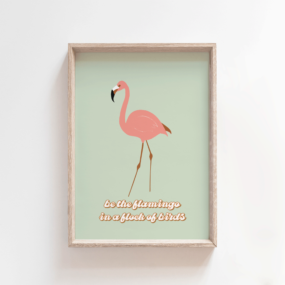 Be A Flamingo | Art Print Art Prints Blond + Noir 