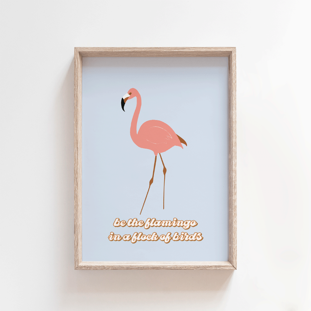 Be A Flamingo | Art Print Art Prints Blond + Noir 