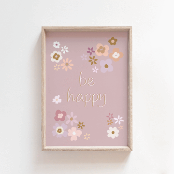 Be Happy: Nice Posy | Garden Party Art Print Art Prints Blond + Noir 