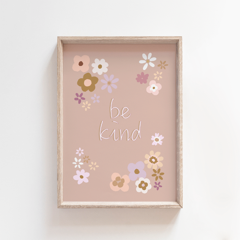 Be Kind: Nice Posy | Garden Party Art Print Art Prints Blond + Noir 
