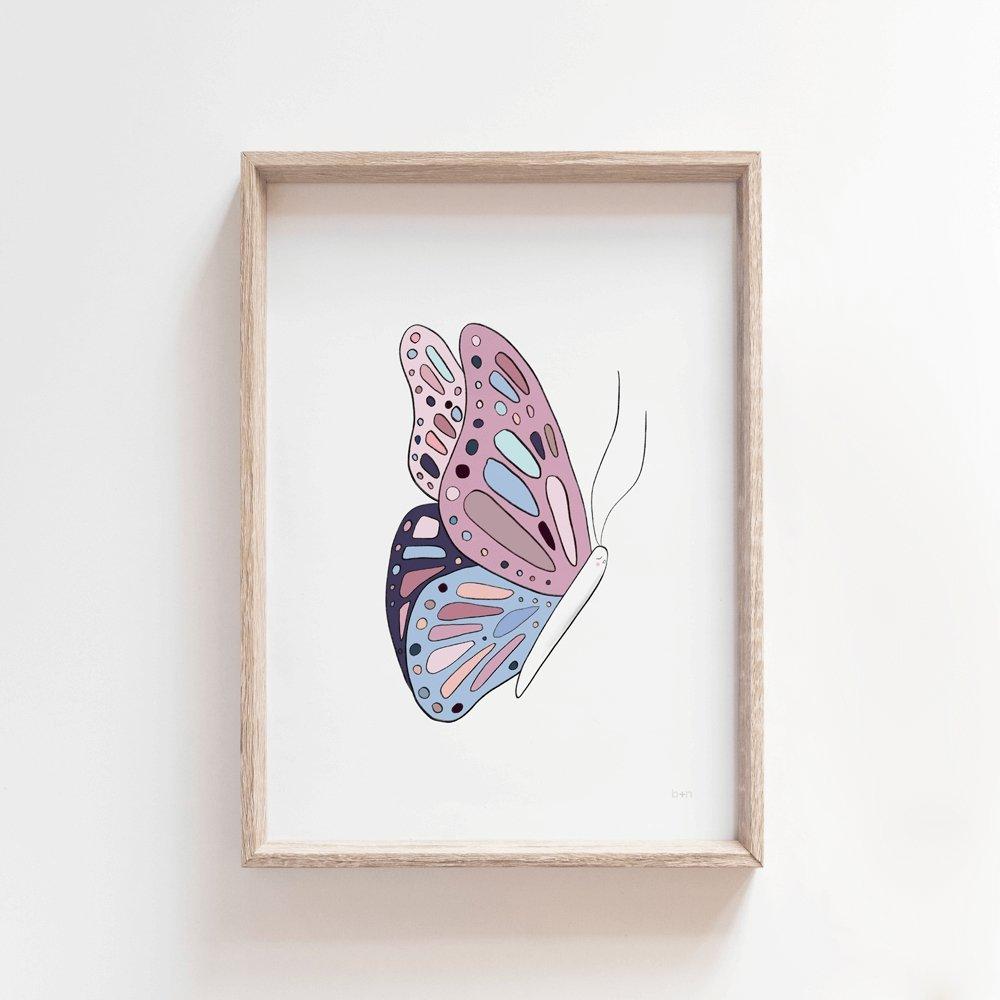 Bela Butterfly | Kids Art Print Art Prints Blond + Noir 