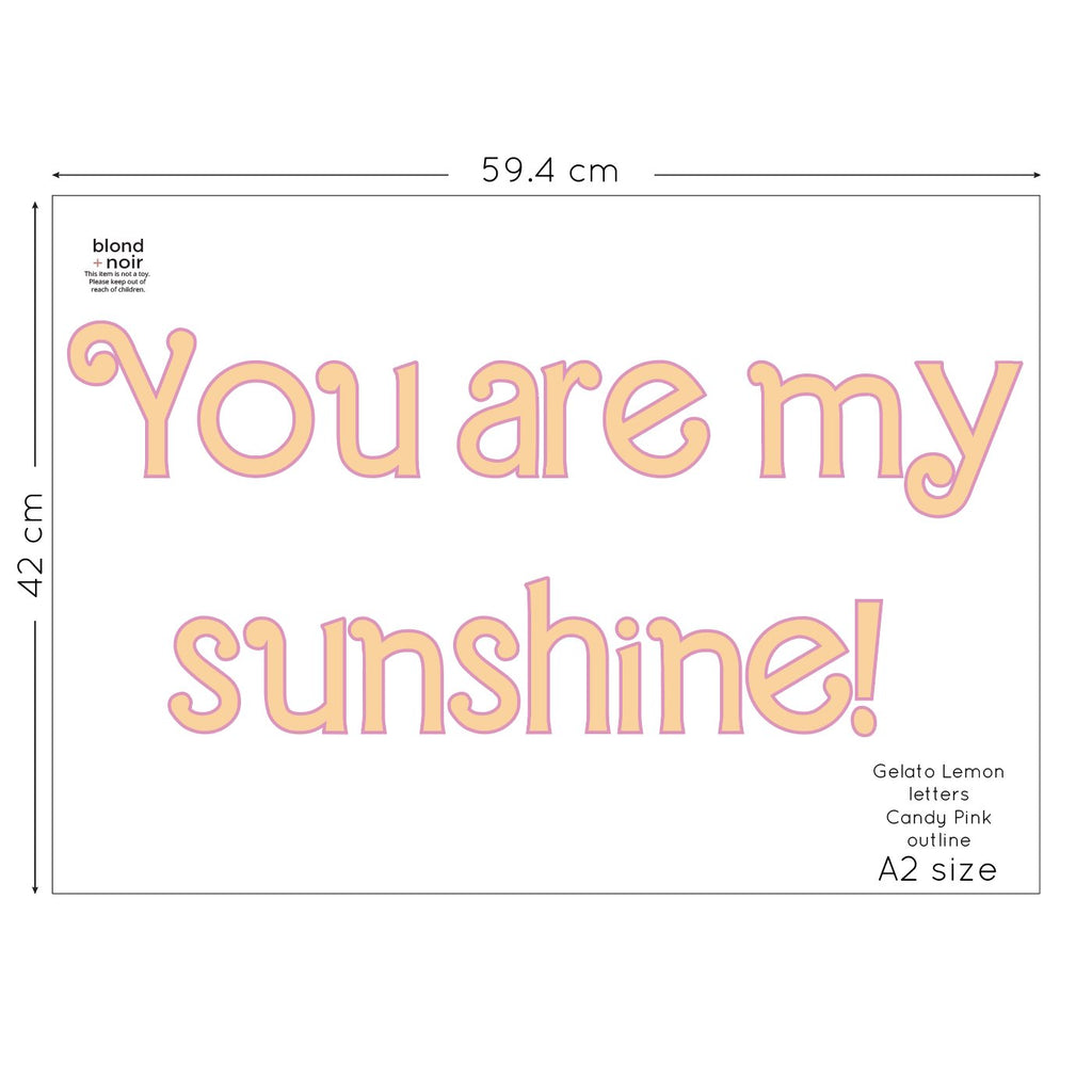 Blond: Custom Name or Quote | Wall Decals Wall Decals Blond + Noir 