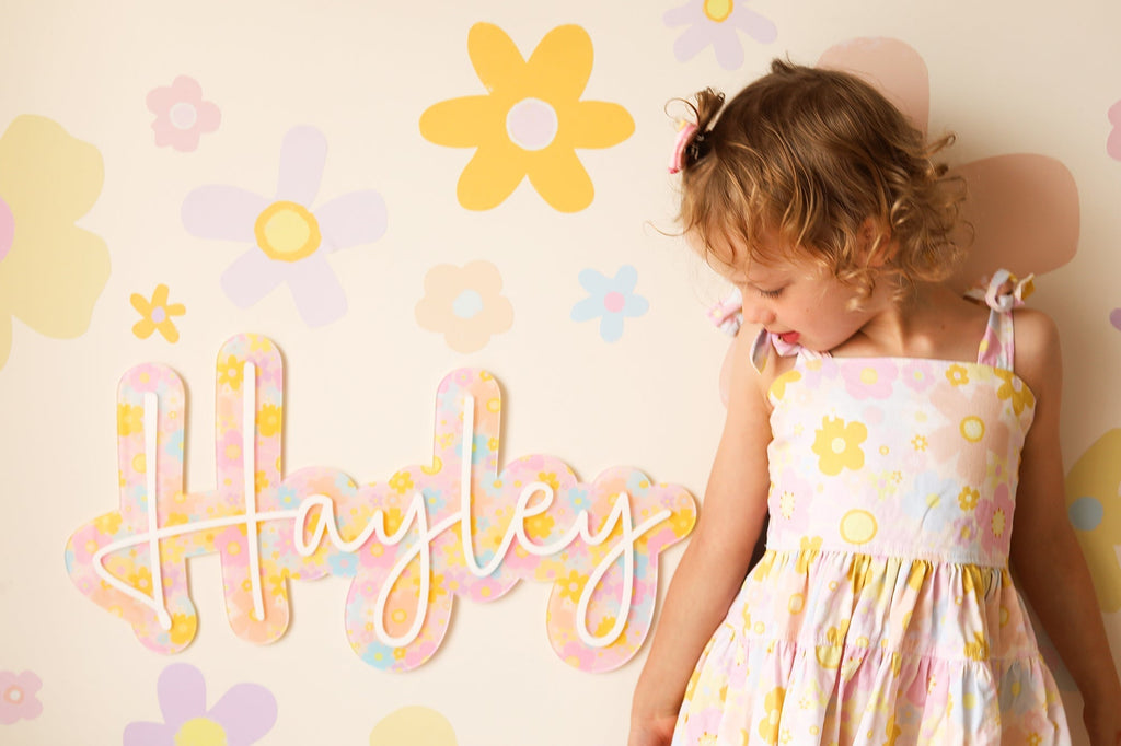 Blond + Noir Designs | Printed Acrylic | Custom Acrylic Name Acrylic Name Letterly Australia 