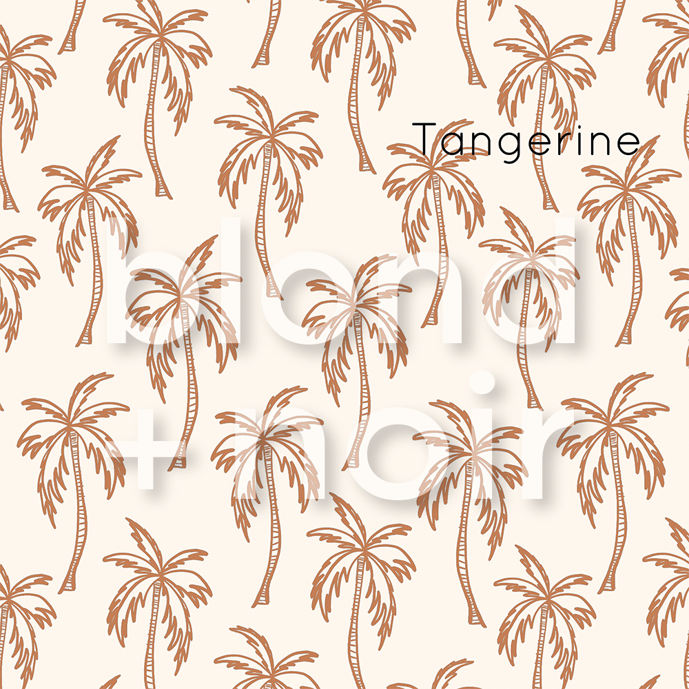 Boho Palms: Full & Half Walls | Removable PhotoTex Wallpaper Wallpaper Blond + Noir 