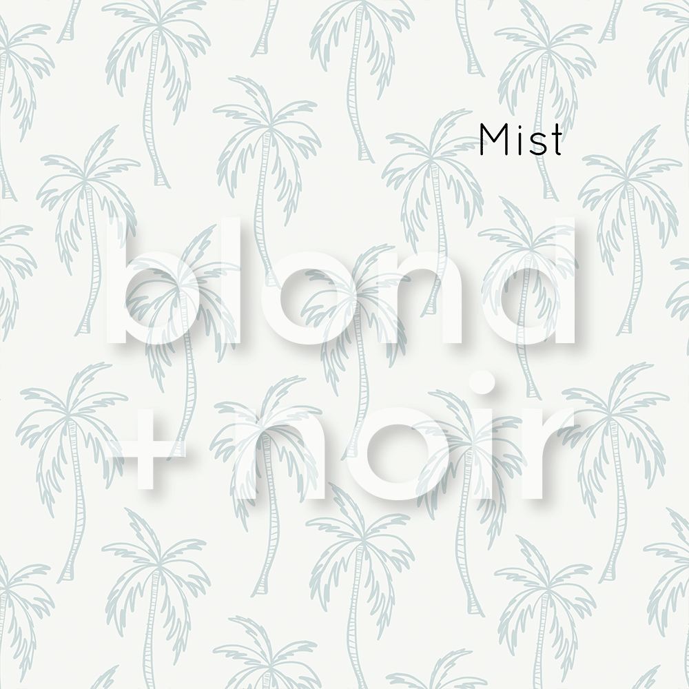 Boho Palms: Full & Half Walls | Removable PhotoTex Wallpaper Wallpaper Blond + Noir 