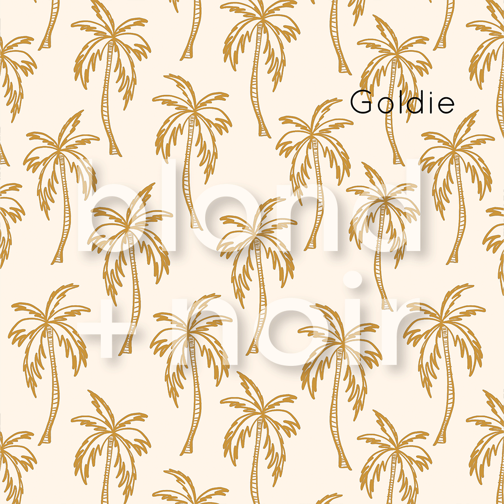 Boho Palms: Full & Half Walls | Removable PhotoTex Wallpaper Wallpaper Blond + Noir 