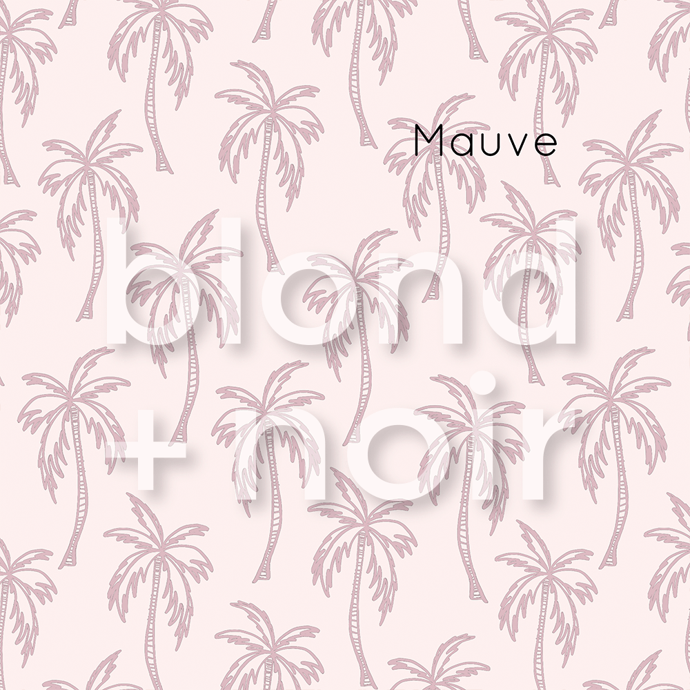 Boho Palms: Full & Half Walls | Removable PhotoTex Wallpaper Wallpaper Blond + Noir 