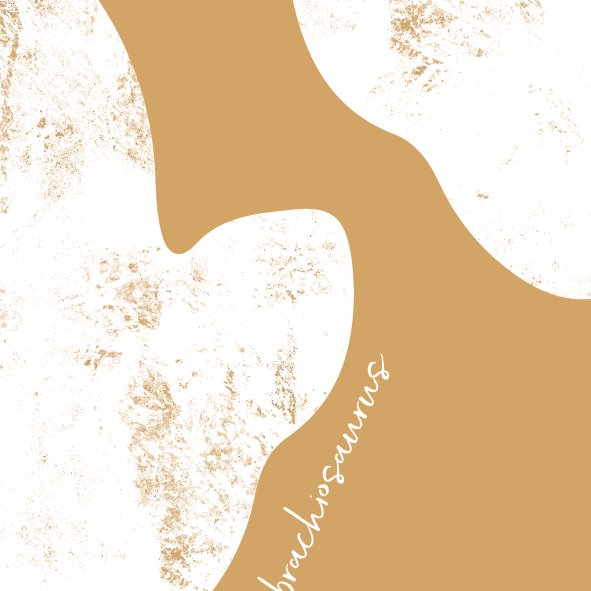 Brachiosaurus Footprint Artwork | Dinosaur Art Print Art Prints Blond + Noir 