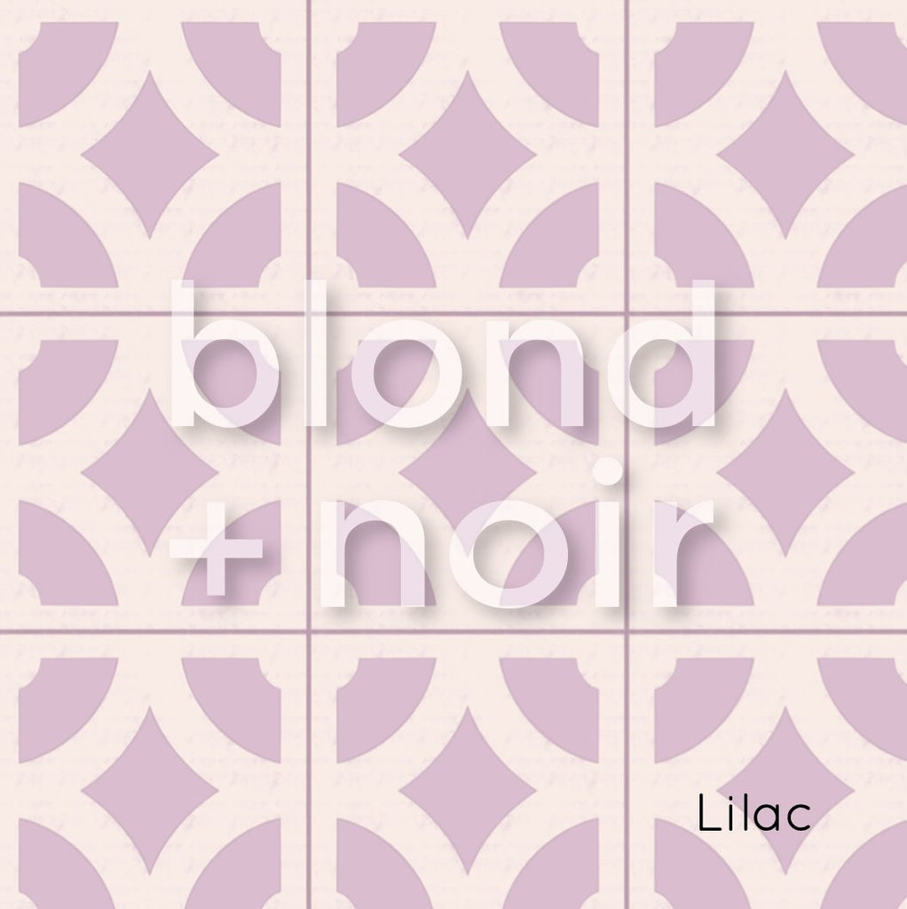 Breeze Blocks - Circle | Full & Half Wall Wallpaper Wallpaper Blond + Noir 