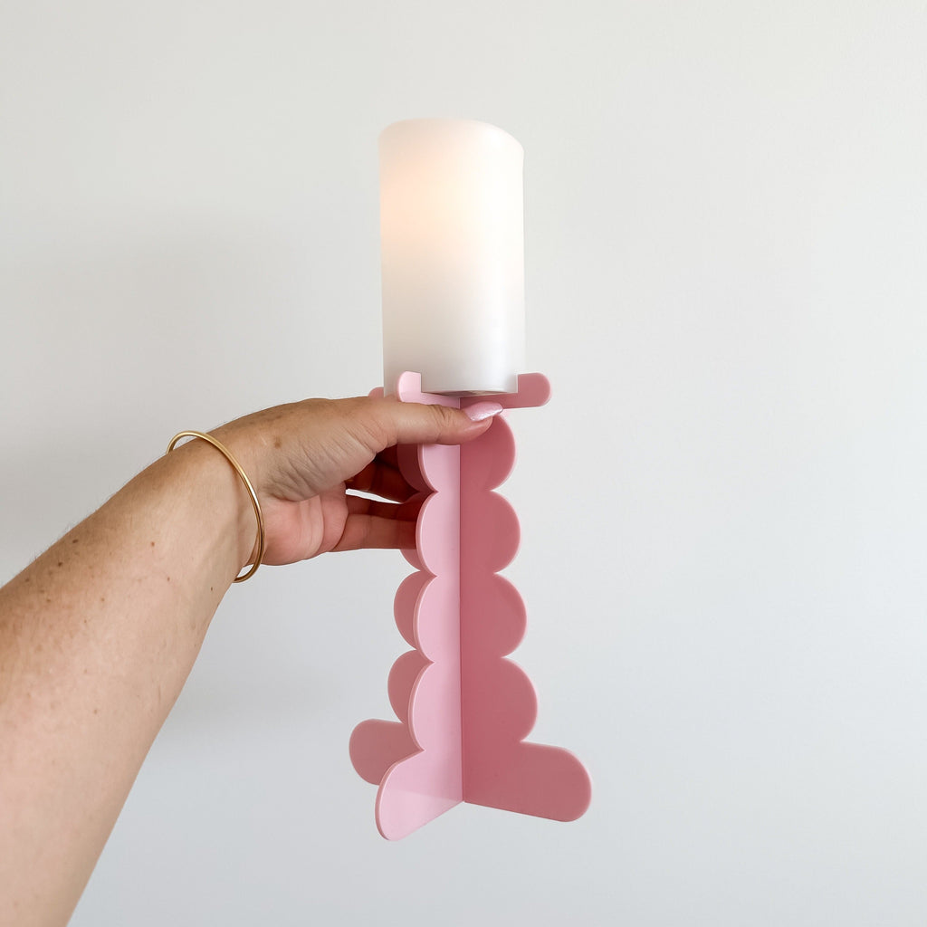 Bubble Candle Holders | For Battery Operated Candles Acrylic Name Letterly Australia 