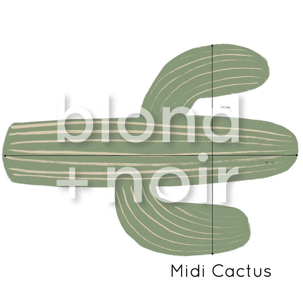 Cactus Singles | Wall Decals Wall Decals Blond + Noir Midi Cactus 