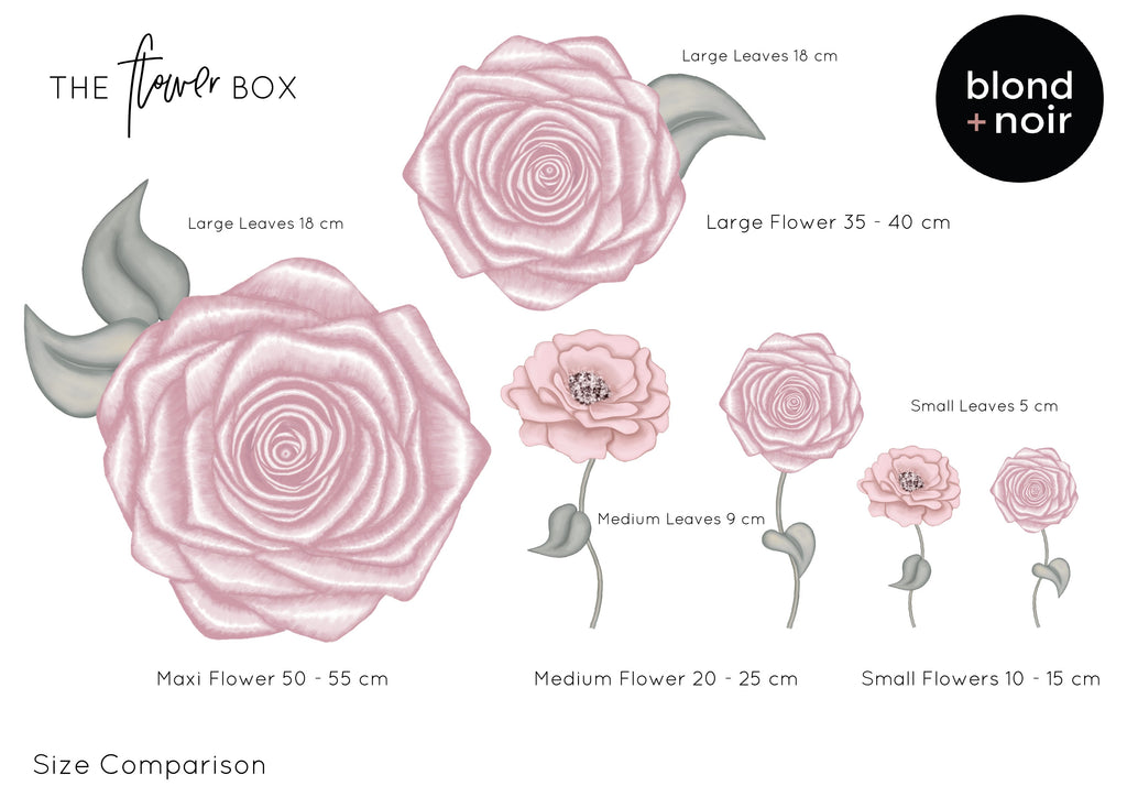 Chantilly Florals | Removable Fabric Wall Decals Wall Decals Blond + Noir 