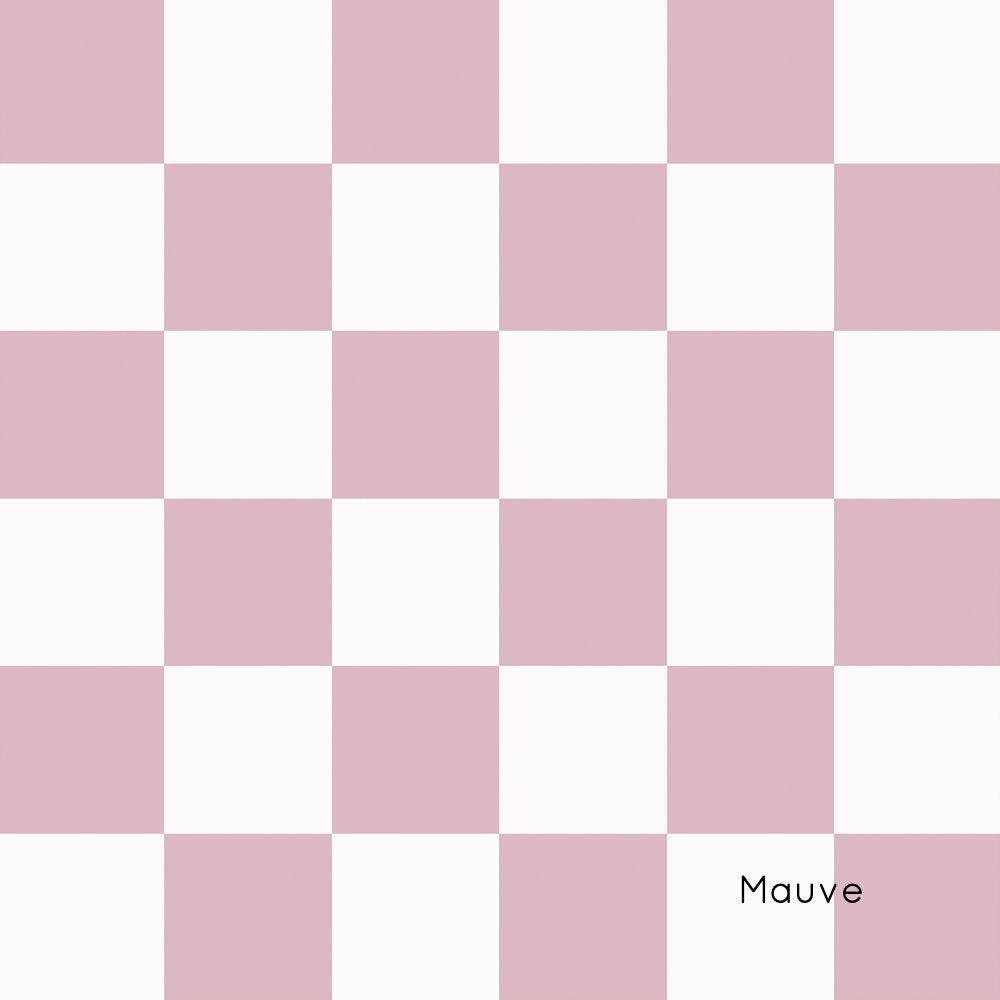 Checkers | Full & Half Wall Wallpaper Wallpaper Blond + Noir 