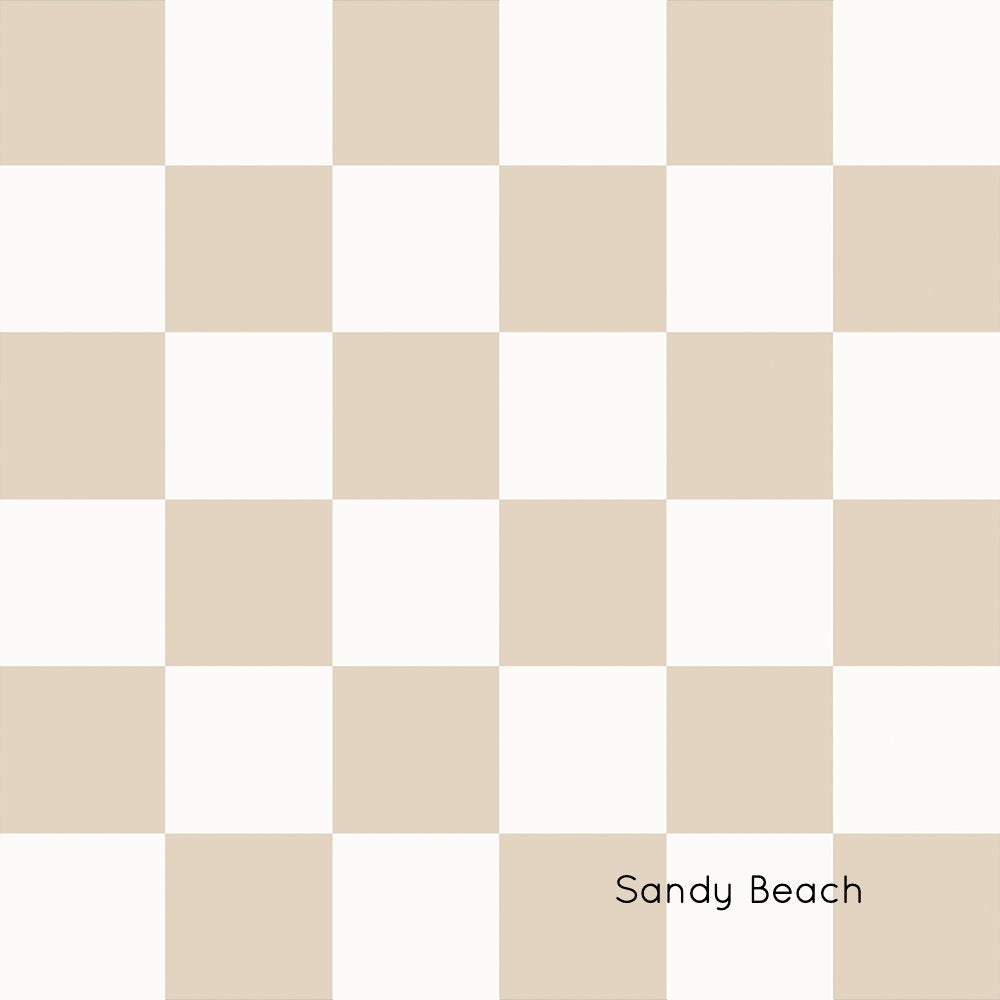 Checkers | Full & Half Wall Wallpaper Wallpaper Blond + Noir 