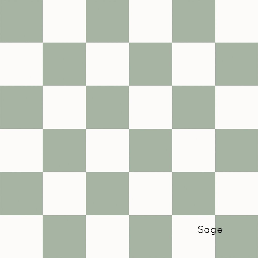 Checkers | Full & Half Wall Wallpaper Wallpaper Blond + Noir 