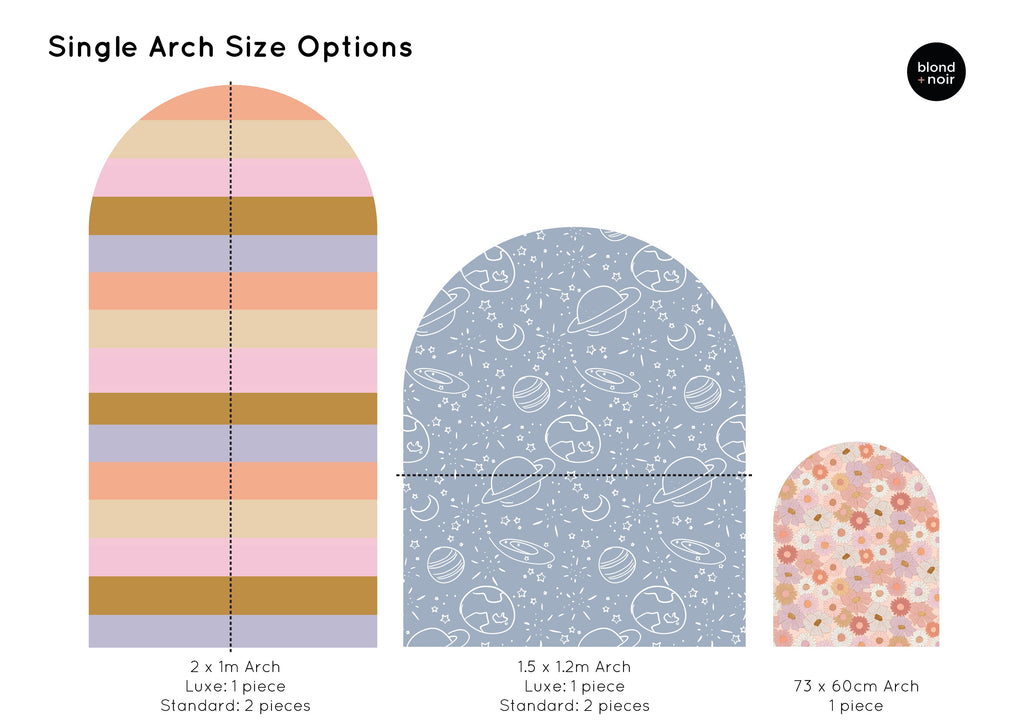 Choose your Arch Design | Removable PhotoTex Wallpaper Arches Blond + Noir 