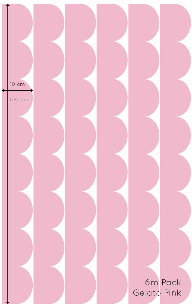 Curved Wall Frame | Wall Decals Wall Decals Blond + Noir 