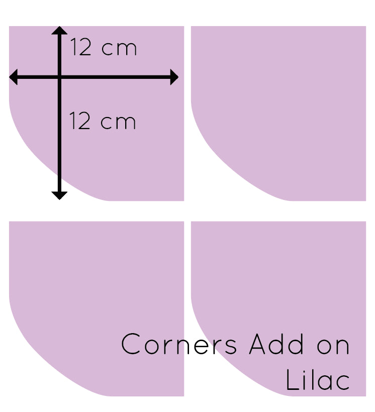 Curved Wall Frame | Wall Decals Wall Decals Blond + Noir 