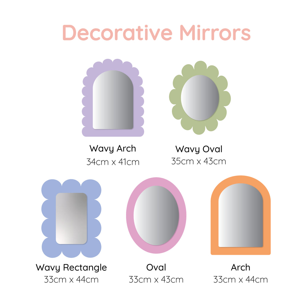 Decorative Mirrors | Custom Acrylic Mirror Acrylic Name Letterly Australia 