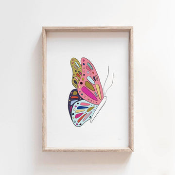 Dela Butterfly | Kids Art Print Art Prints Blond + Noir 