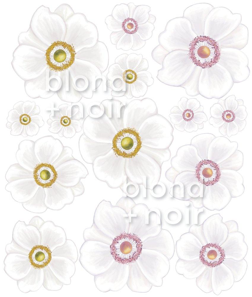 Dijon Daisies | Removable Fabric Wall Decals Wall Decals Blond + Noir 