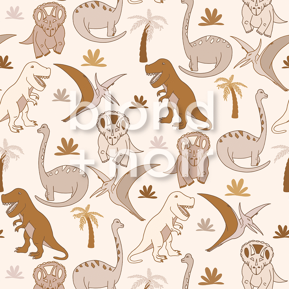 Dino Arch Trio | The dinosaur wallpaper | Removable PhotoTex Wallpaper | Arches Wallpaper Blond + Noir 